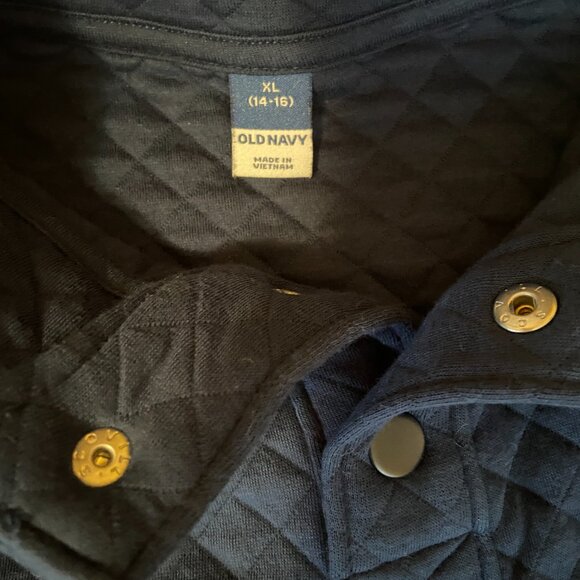 Old Navy Long sleeve Quilted 1/4 snap  sweater Boys XL - Picture 6 of 7